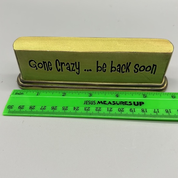 Gone Crazy paper weight or self sitter decor - Picture 5 of 7